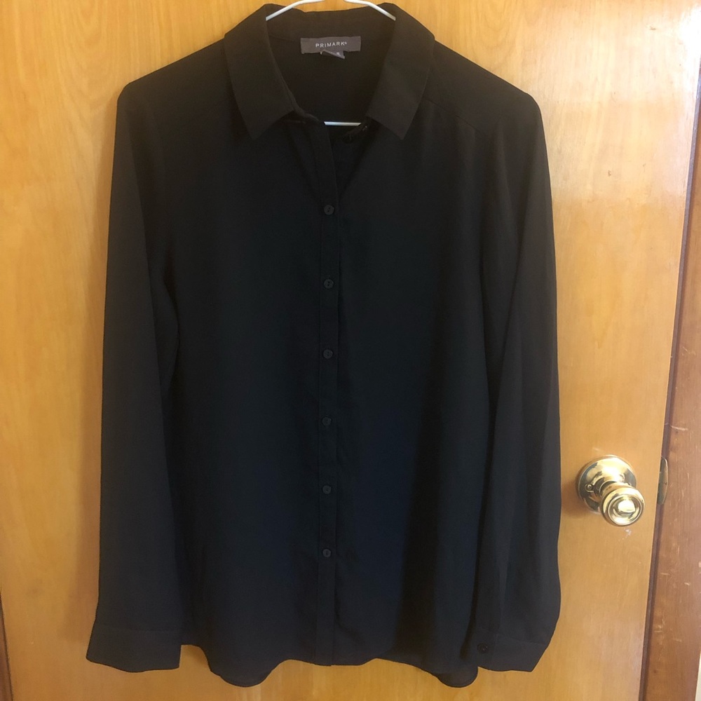 Black Button Down Shirt - Size 6